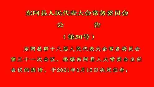 东阿县最新人事任免消息及动态更新